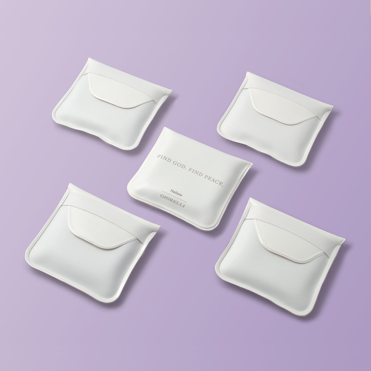 Hallow® Rosary – Exclusive Ghirelli® Design in White and Purple Beads