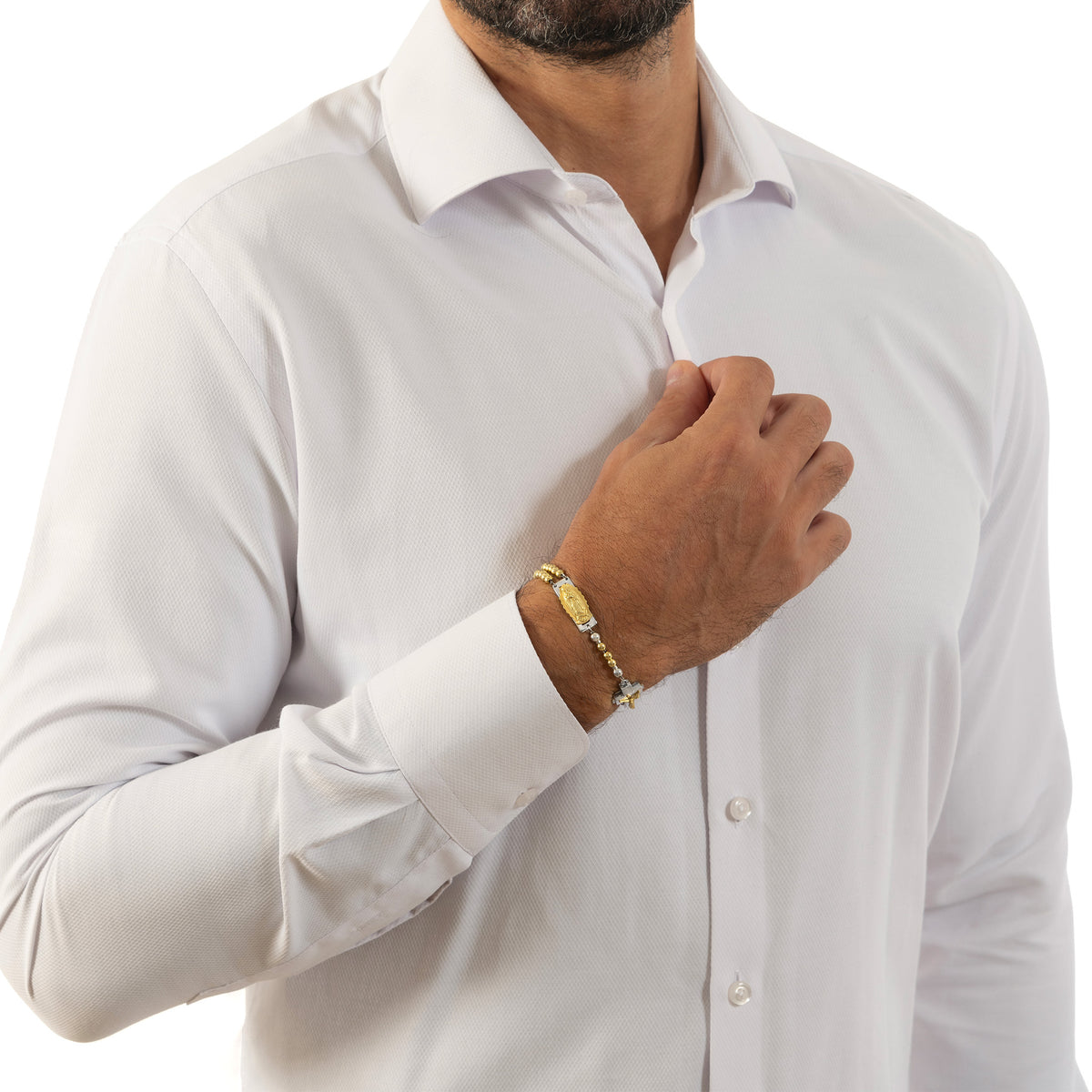 DEVOTIONAL ROSALET® - ROUND GOLD BEADS