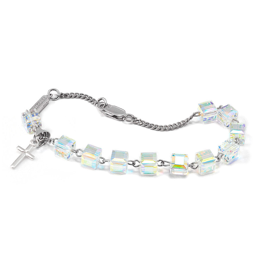 CRYSTAL BRACELET WITH STERLING SILVER