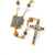 Saint Benedict Booklet Rosary with Murano Beads & Gold