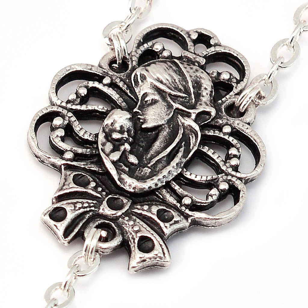 Mary's Motherly Love Collection Turquoise & Silver Rosary