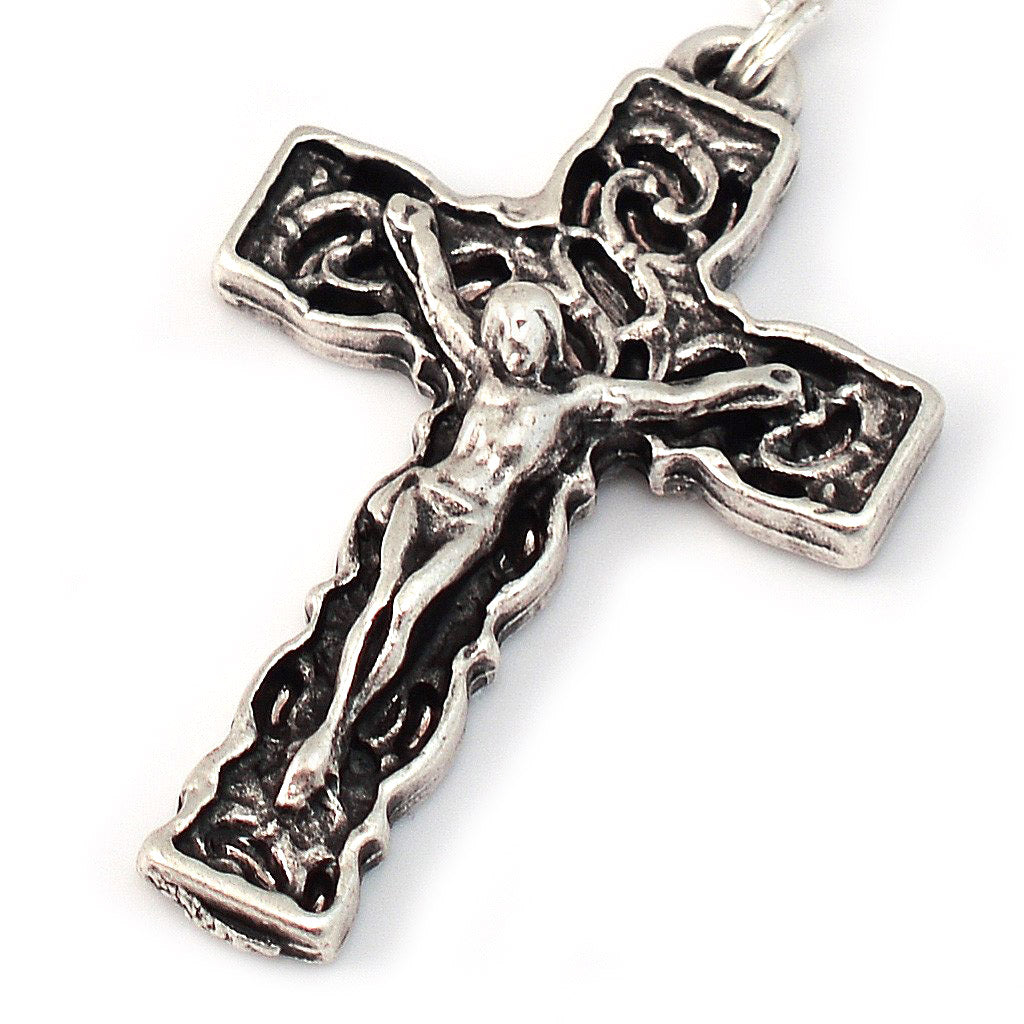 Lourdes Grotto Malachite & Silver Rosary