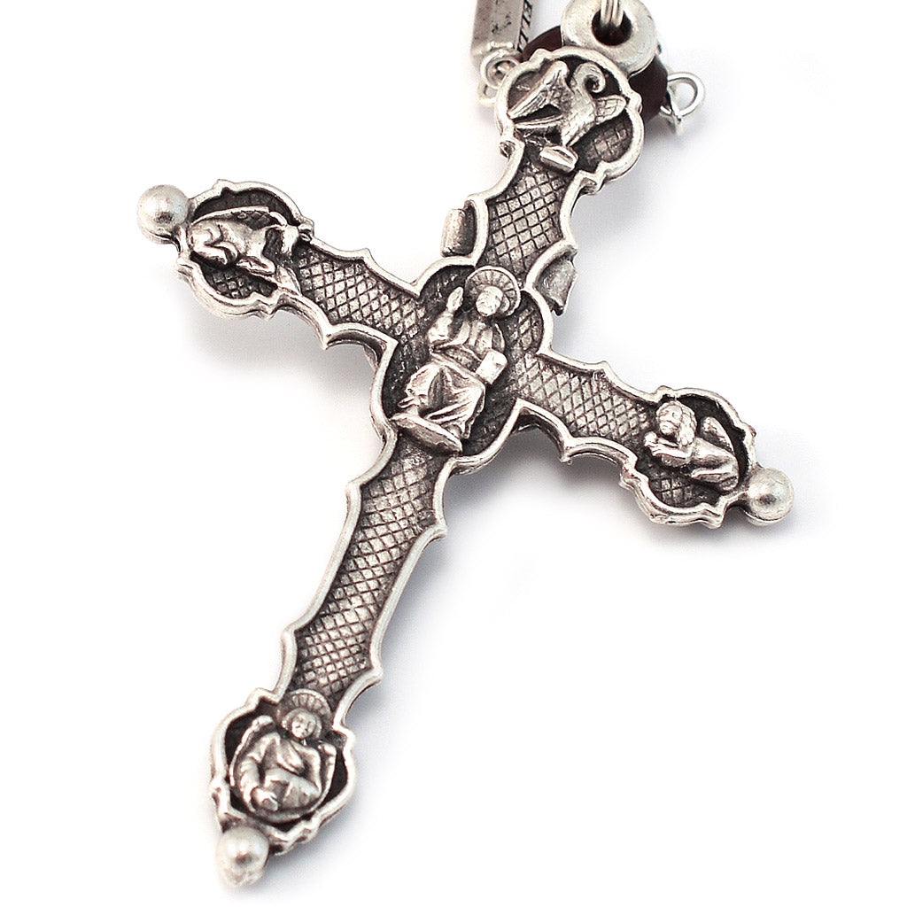 Saint Joseph Rosary in Silver