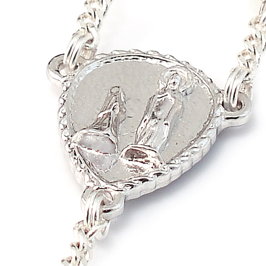 Precious Mother-of-Pearl & Sterling Silver Rosary