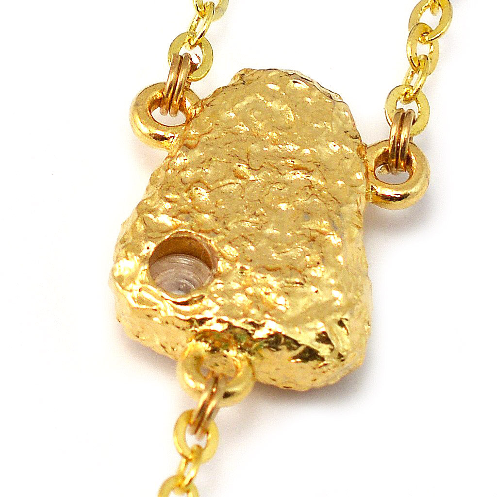 Lourdes Grotto Cloisonne Floral & Gold Rosary