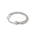 ROSALET® ROUND RHODIUM BEADS, STERLING SILVER & PAVE PATER, MODERN