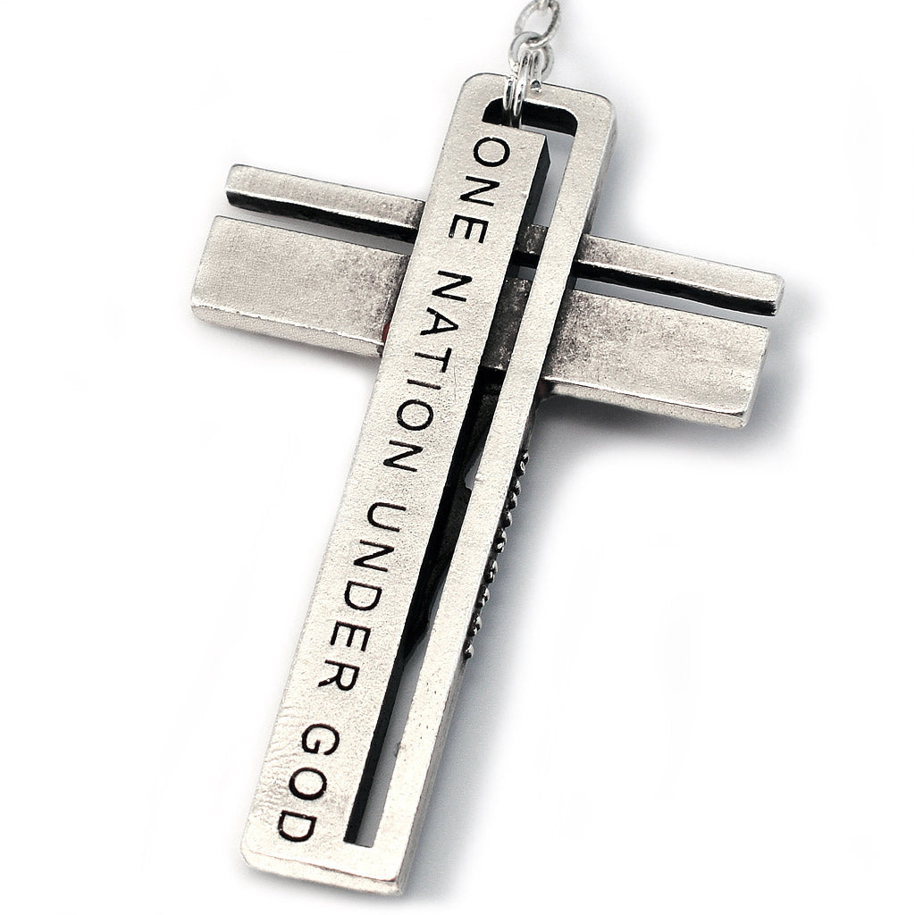 The USA Rosary in Antique Silver with 50 States Beads