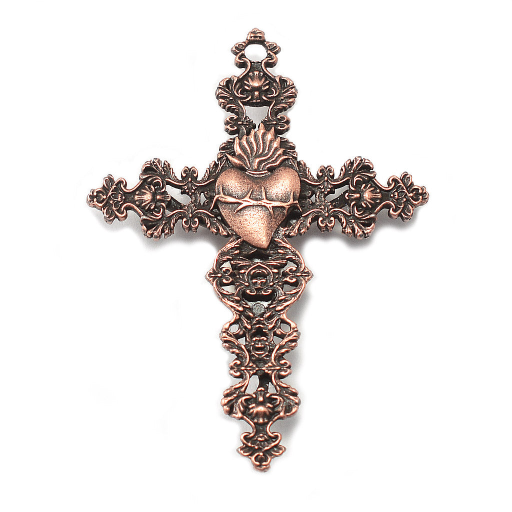 Saint Gianna Beretta Molla Rosary in Antique Copper