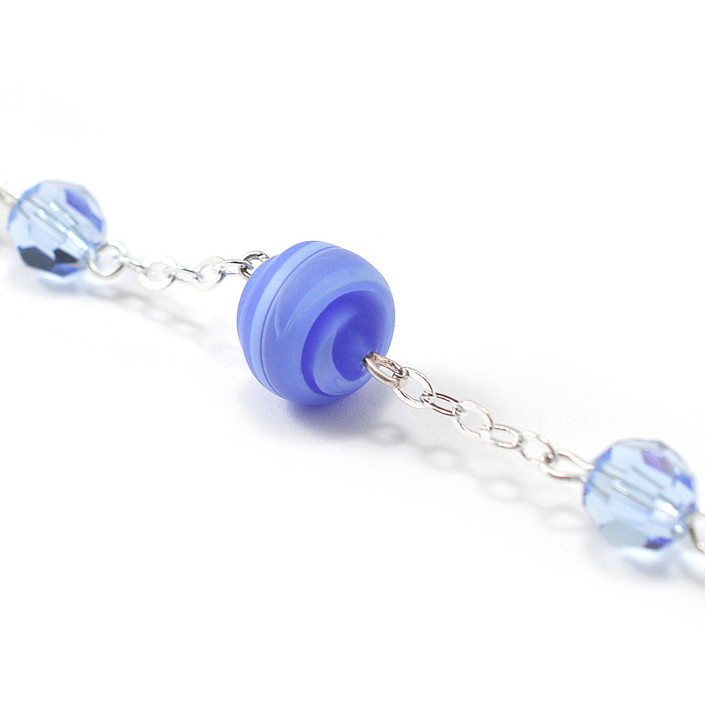 Our Lady of Lourdes 160th Anniversary Rosary with Murano and Crystal