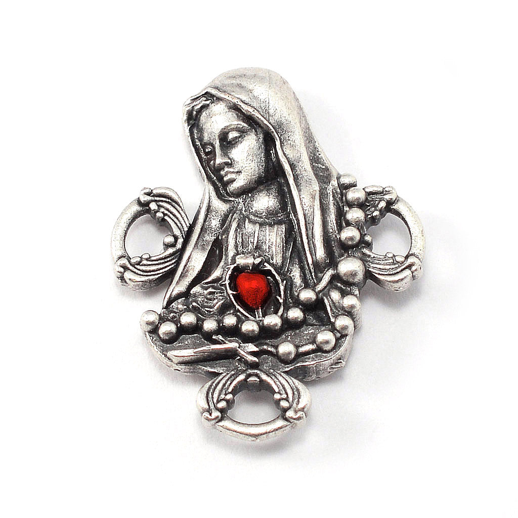 Our Lady of Fatima Rosary with Red & White Beads