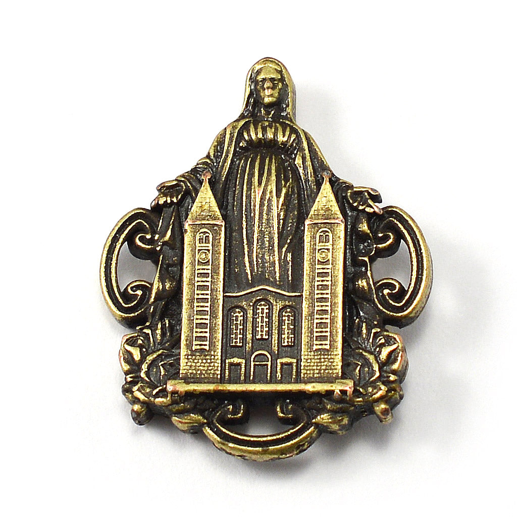 Medjugorje Queen of Peace Rosary with Genuine Murano Bead, Blue