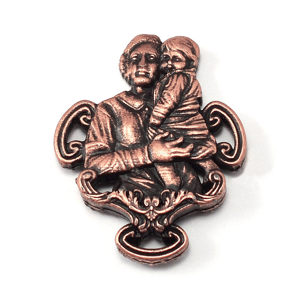 Saint Gianna Beretta Molla Rosary in Antique Copper