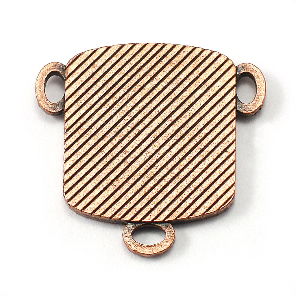 Saint Joseph Rosary in Copper, Silver & Hematite