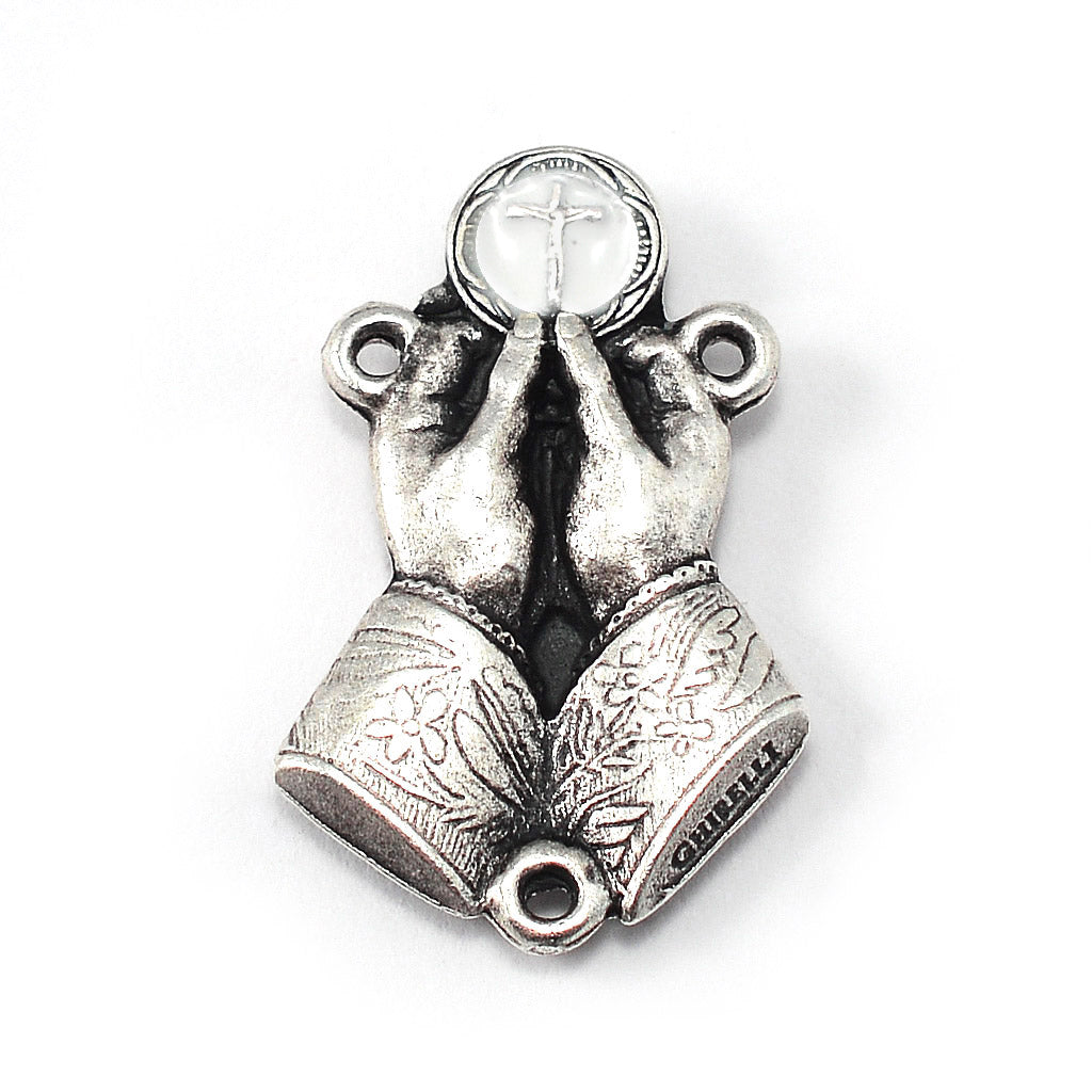 The Holy Mass Rosary with Italian Olivewood and Mother of Pearl Beads