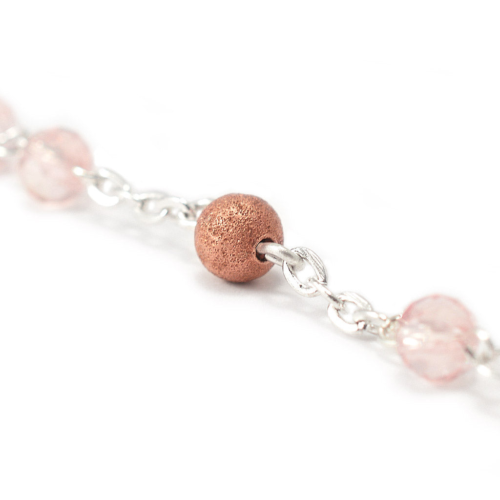 Saint Gianna Beretta Molla Rosary in Antique Copper