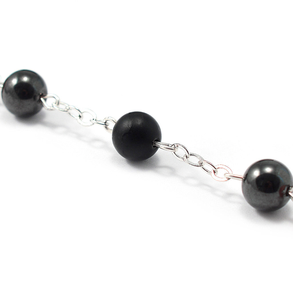 Rosaries for Men with Hematite & Olivewood Beads