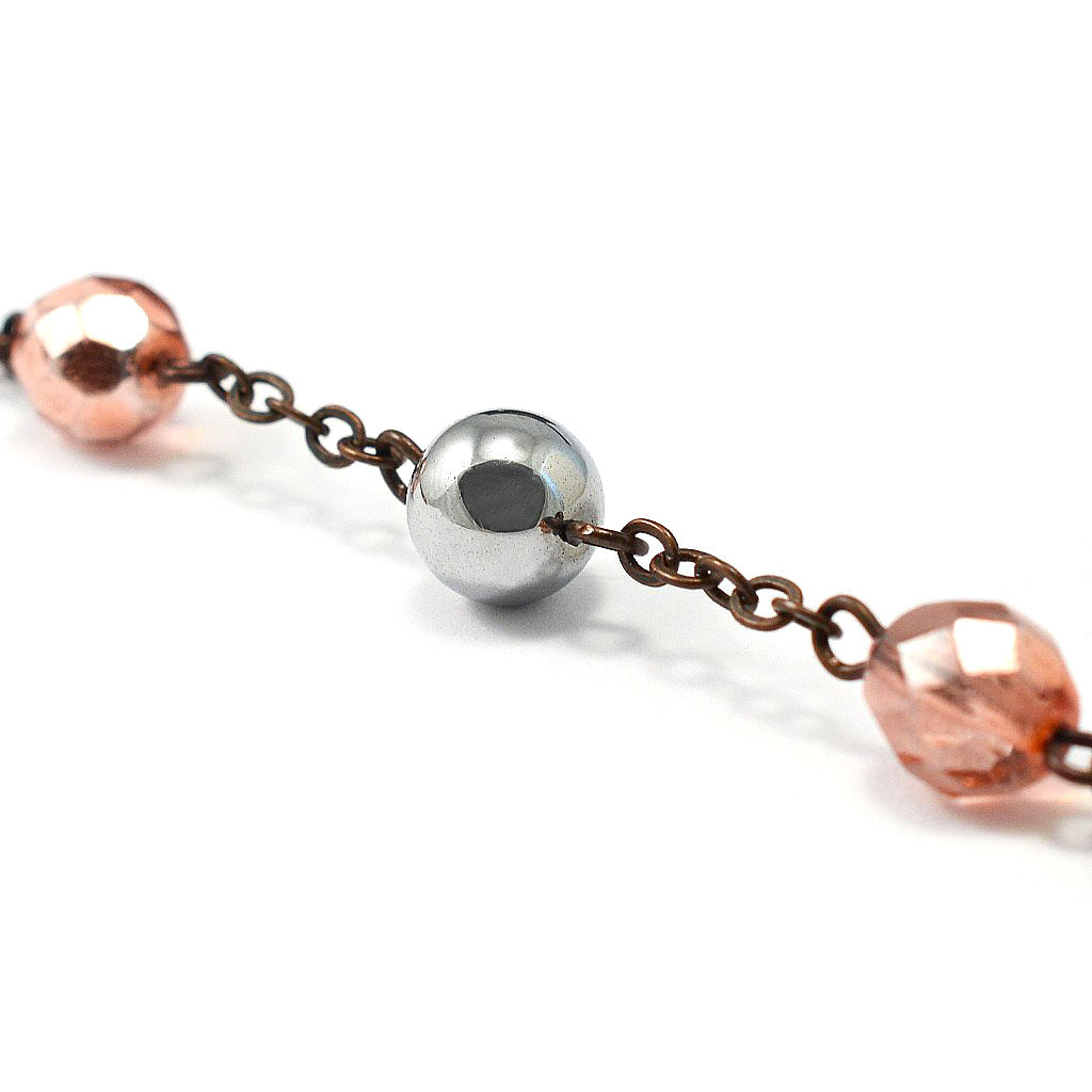 Our Lady of Lourdes Rosary with Hematite