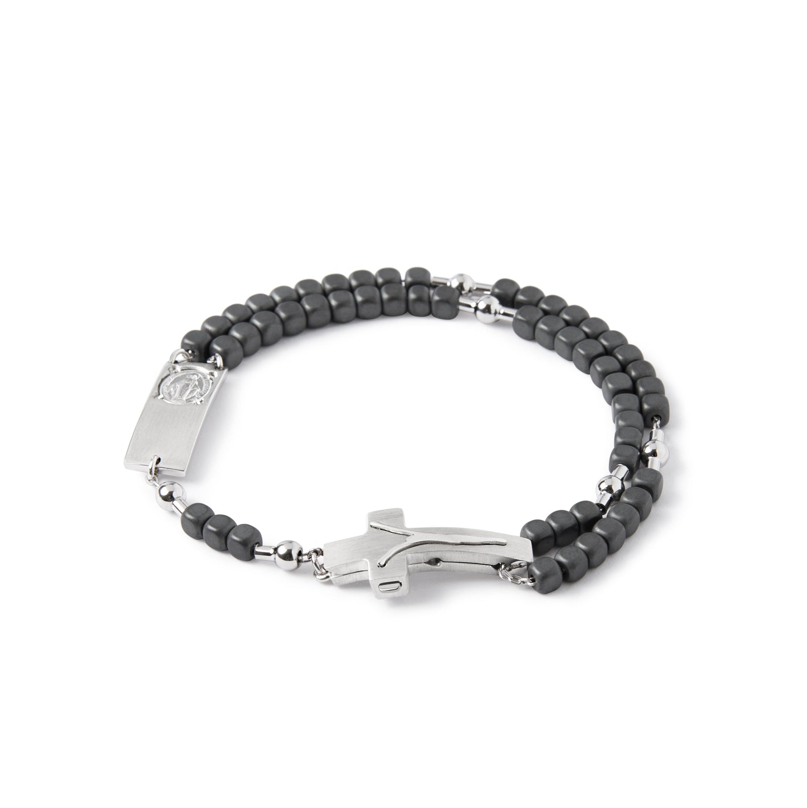 Rosalet® Matte Hematite & Sterling Silver Rosary Bracelet - Prices from 599.00 to 698.00