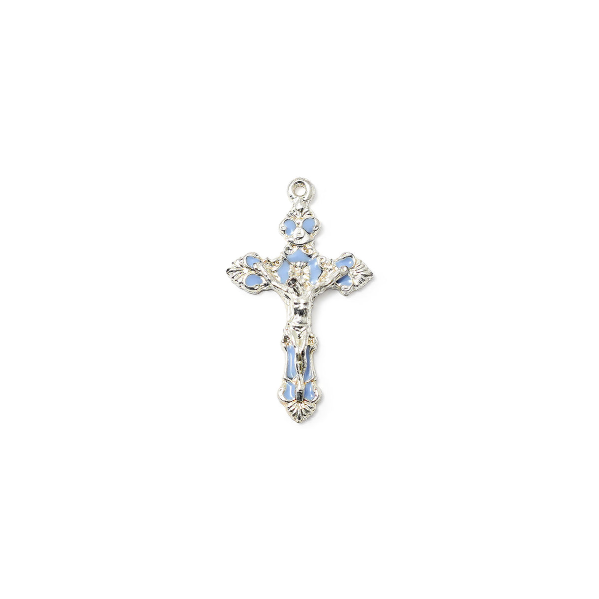 Mary's Motherly Love Collection Sky &amp; Nickel Rosary