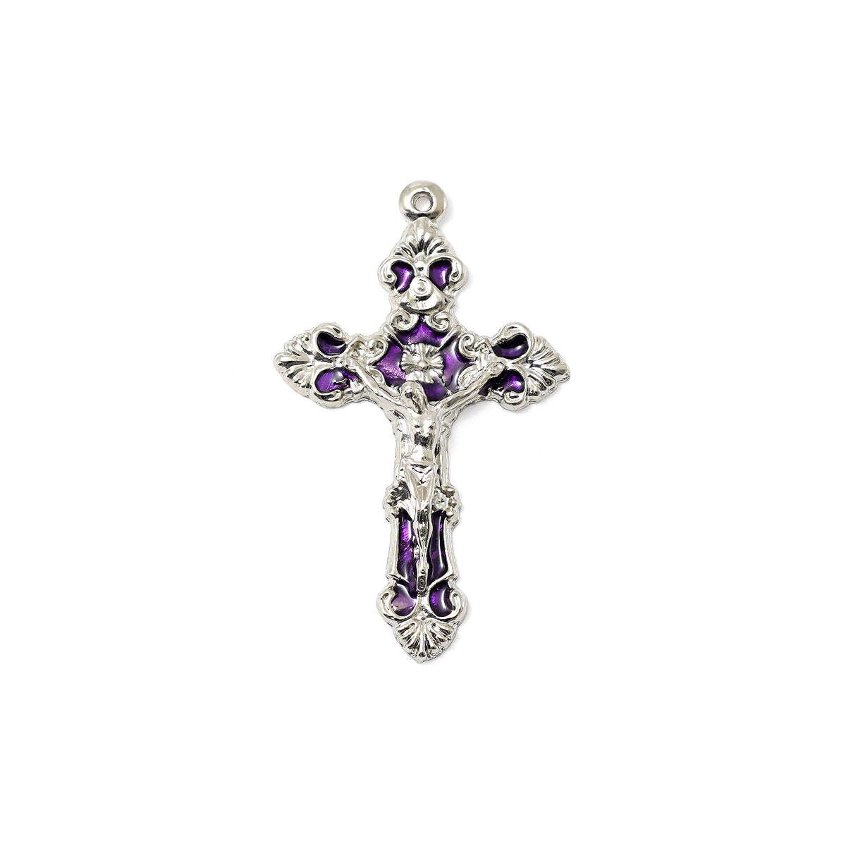 Mary's Motherly Love Collection Lilac &amp; Silver Rosary