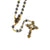 Fatima Crown Marbled Grey & Gold Rosary