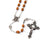 Annunciation Rosary, Wood & Silver, Miraculous Medal