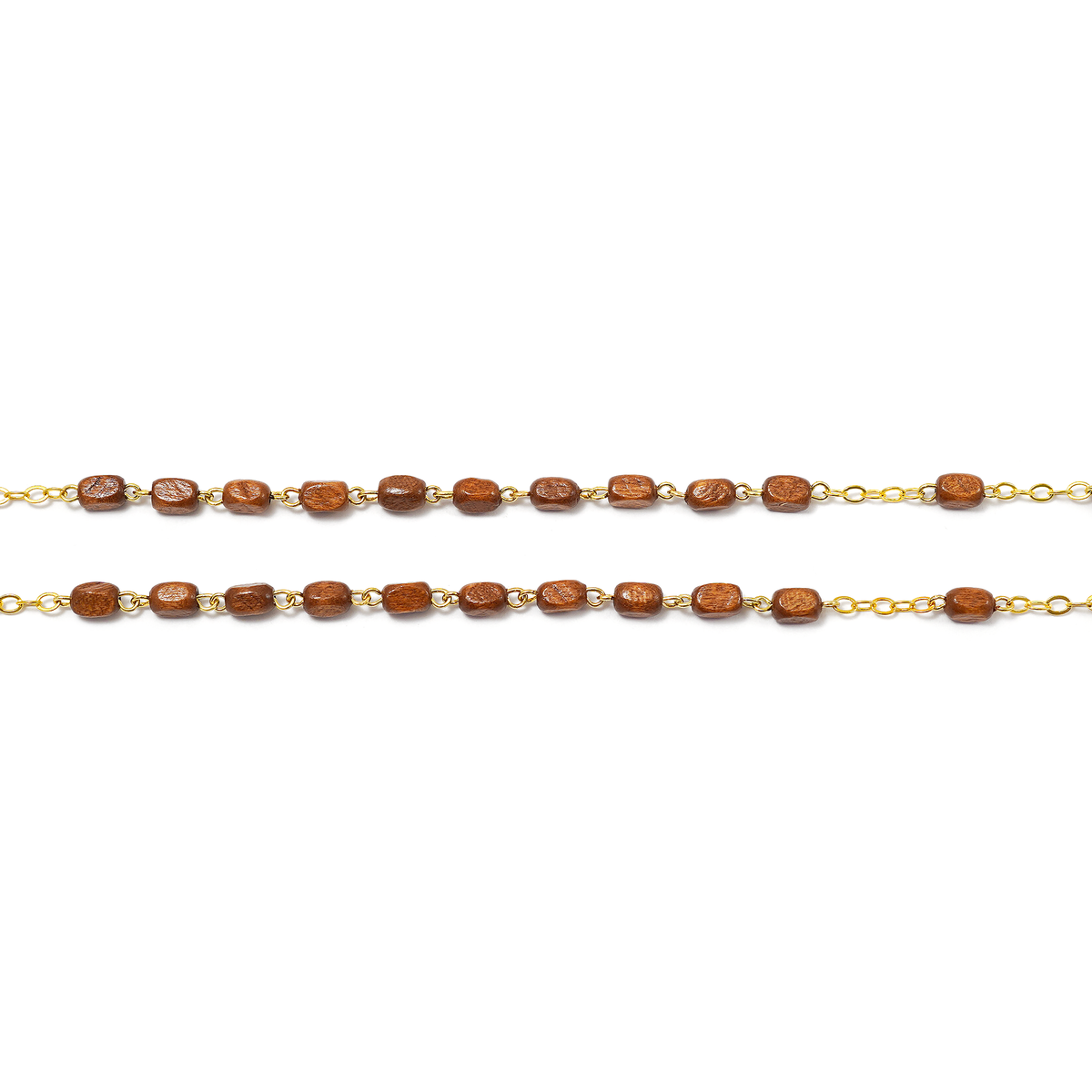 Saint Francis and Saint Clare of Assisi Gold Rosary