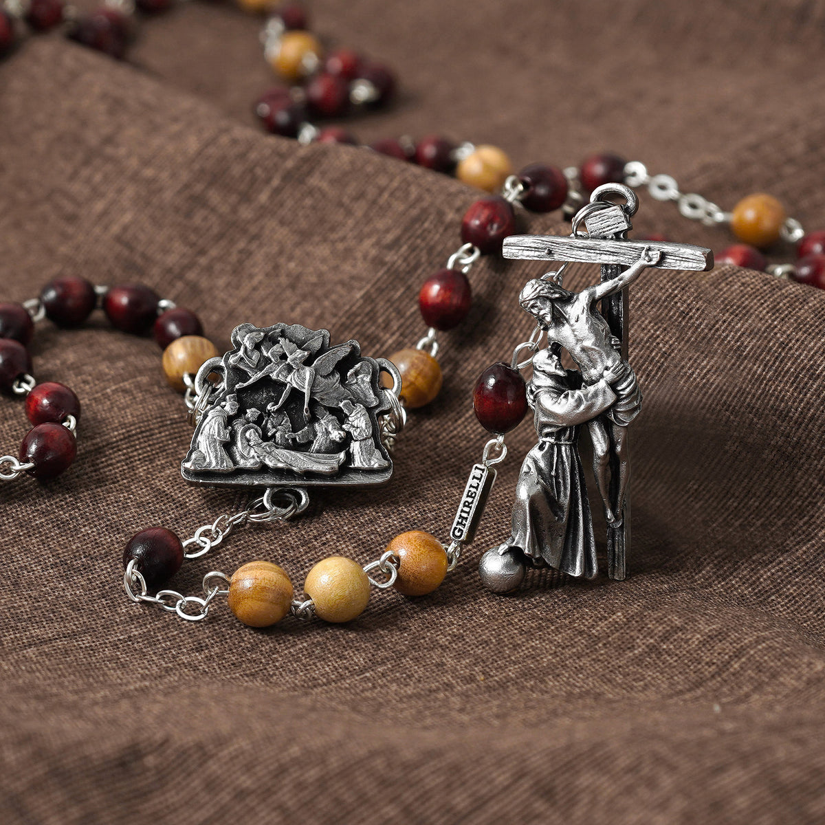 Saint Francis Transitus Rosary | Silver Edition