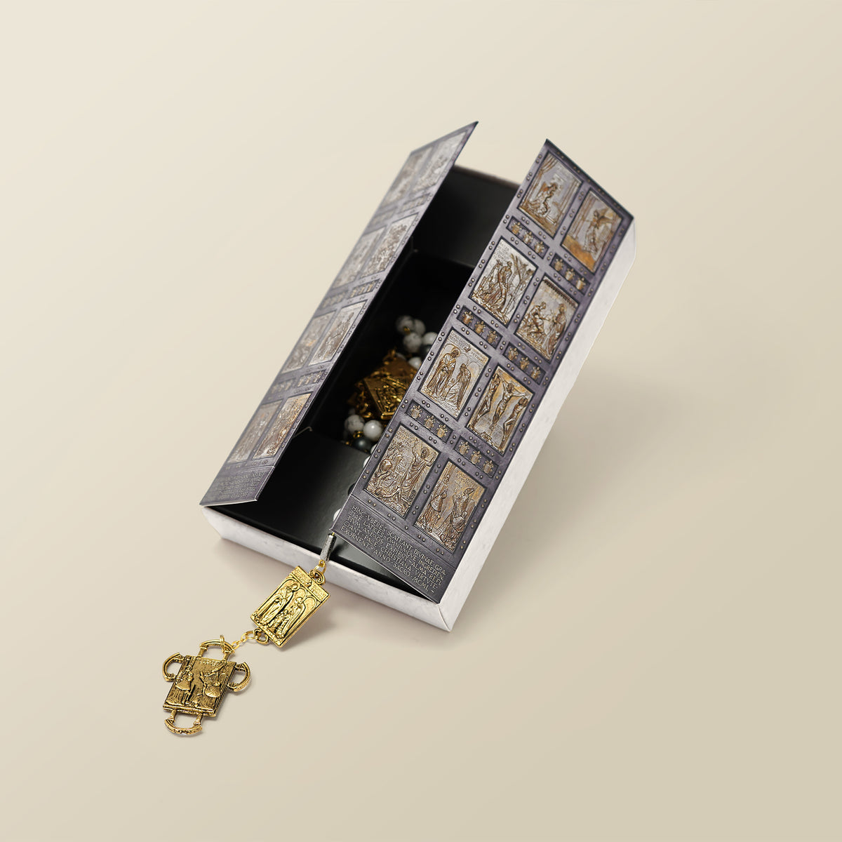 Holy Door Rosary – Ghirelli® Jubilee Edition with 16 Panel Meditations