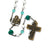 Saint Joseph Rosary with Murano Glass & Brass