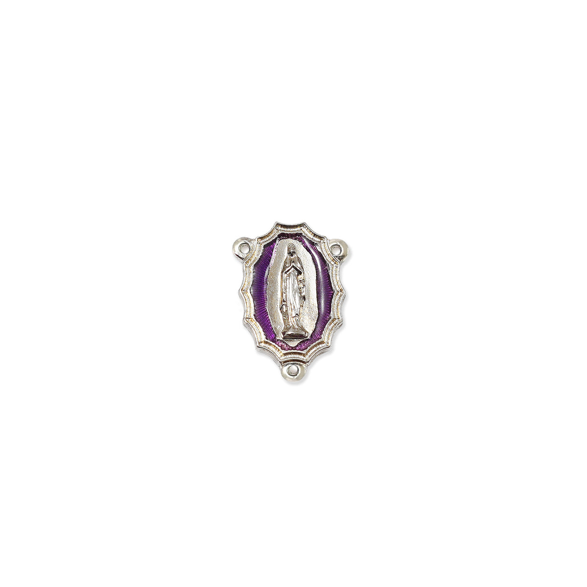 Lourdes Virgo Maria Roses Violet Tiger’s Eye Rosary