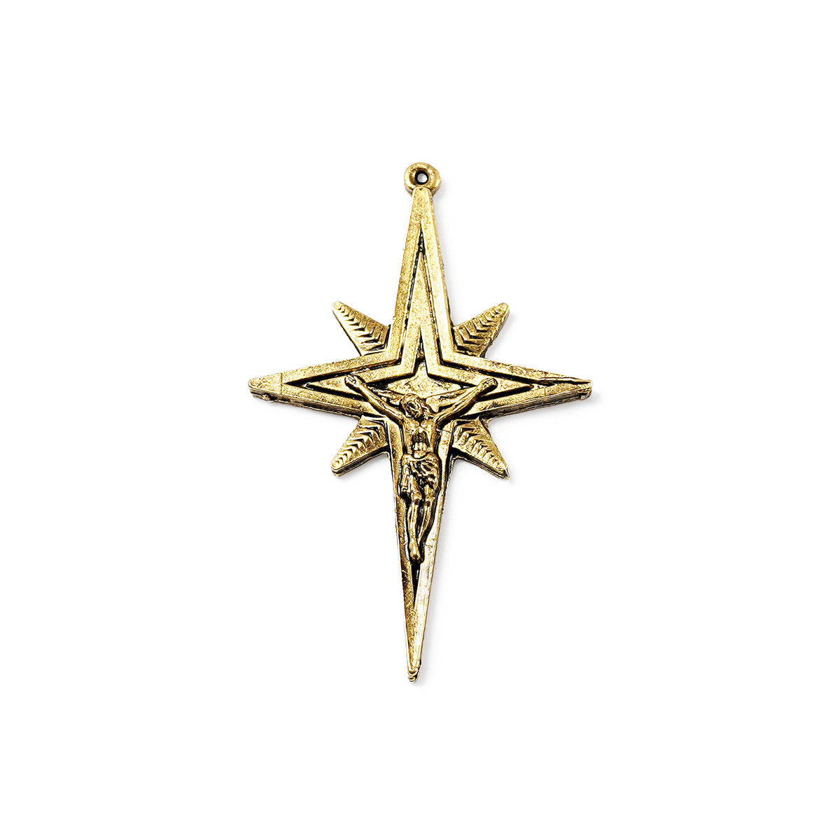 Holy Christmas Nativity Star Gold Rosary