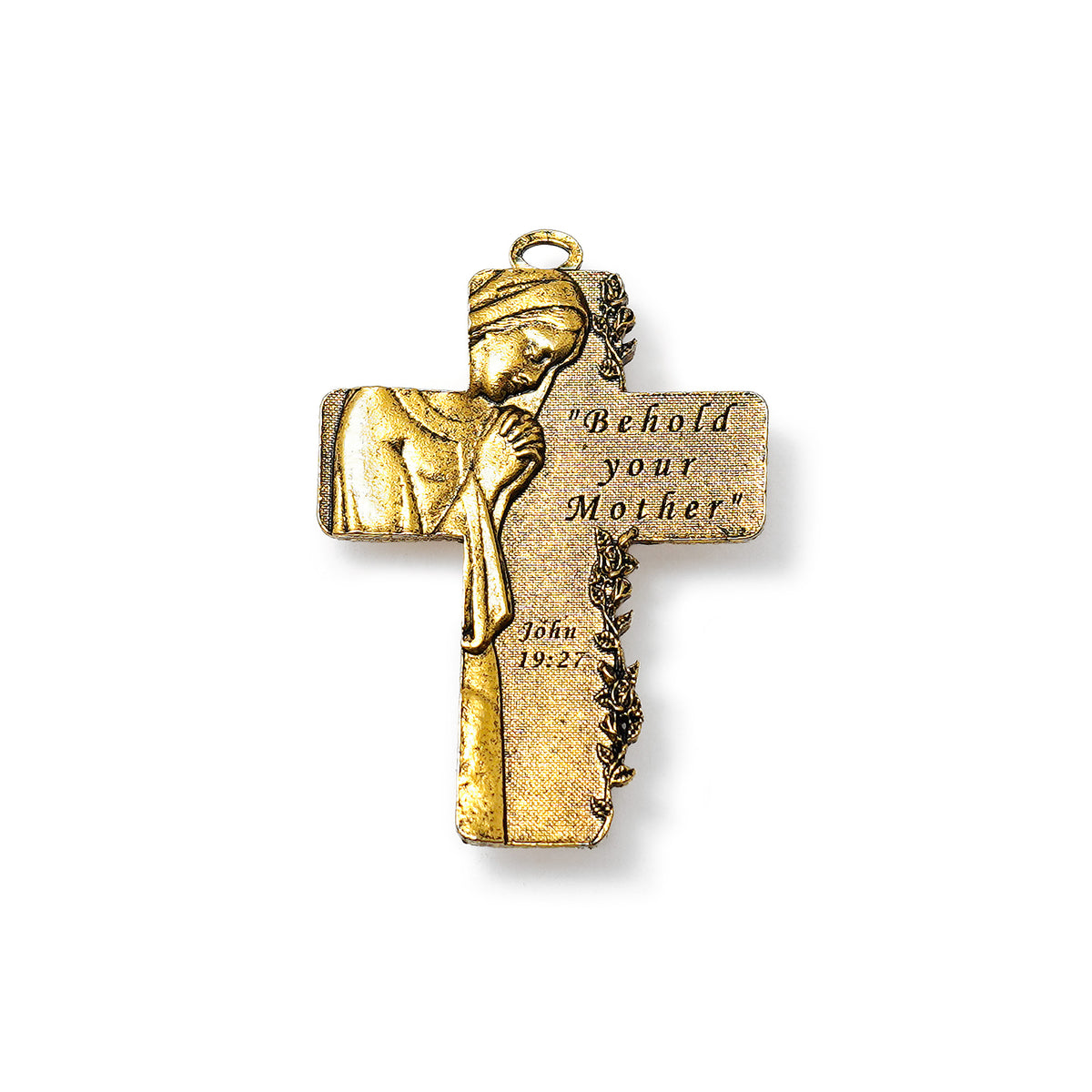 Lourdes Mysteries Booklet Murano Beads &amp; Gold Rosary