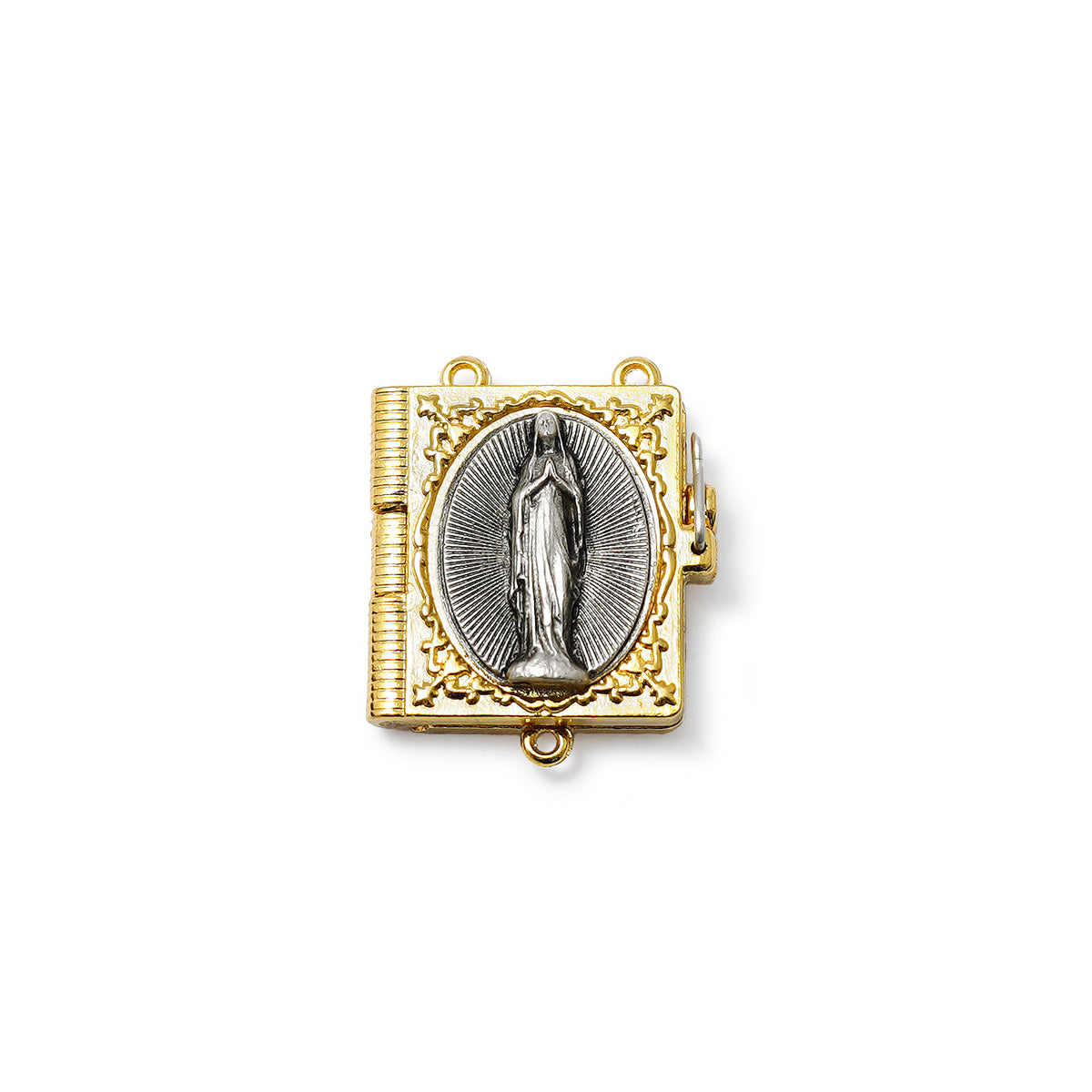 Lourdes Mysteries Booklet Murano Beads &amp; Gold Rosary