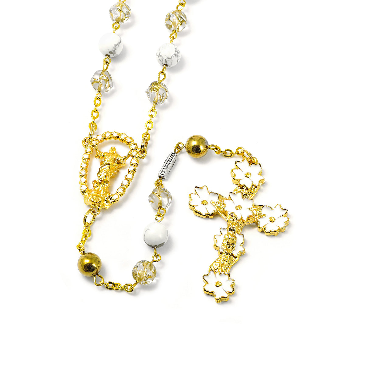 Holy Easter Rosary with Aulite stones &amp; Hematite