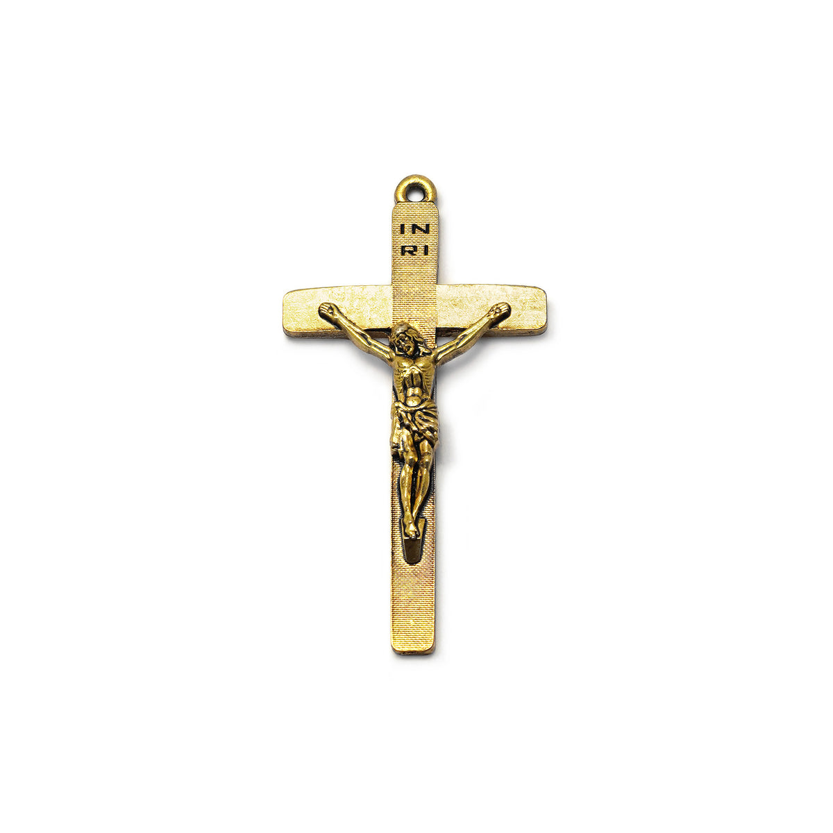 Saint Joseph Rosary in Gold with Natural Jasper Stone