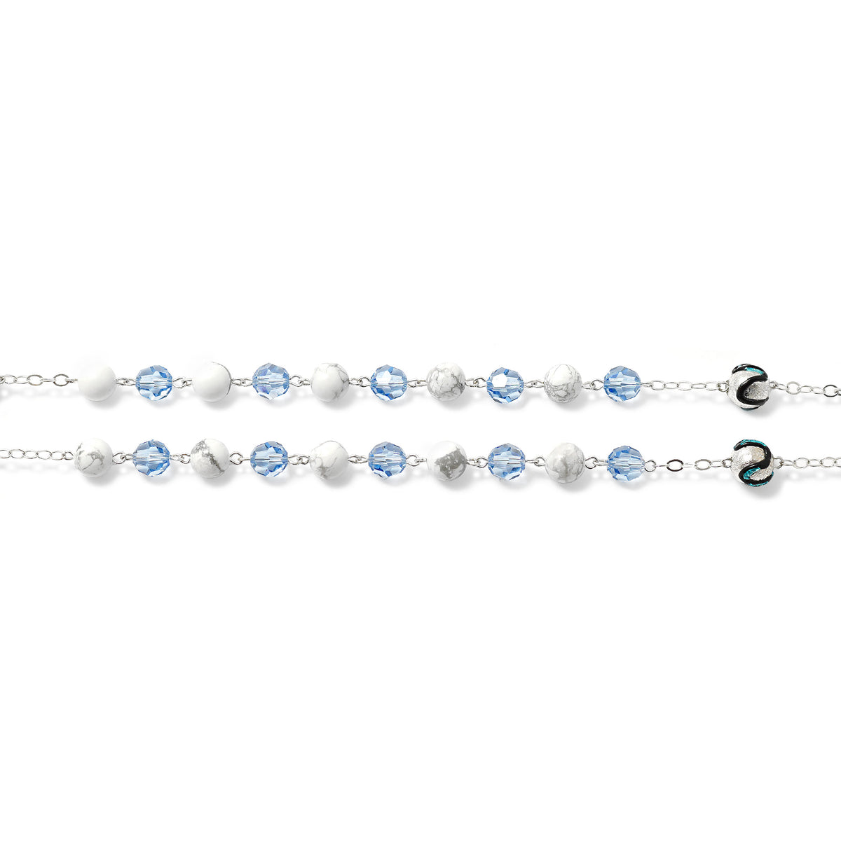 Wedding Rosary for the Groom with Crystal Elements