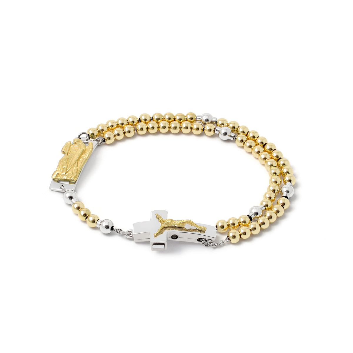 DEVOTIONAL ROSALET® - ROUND GOLD BEADS