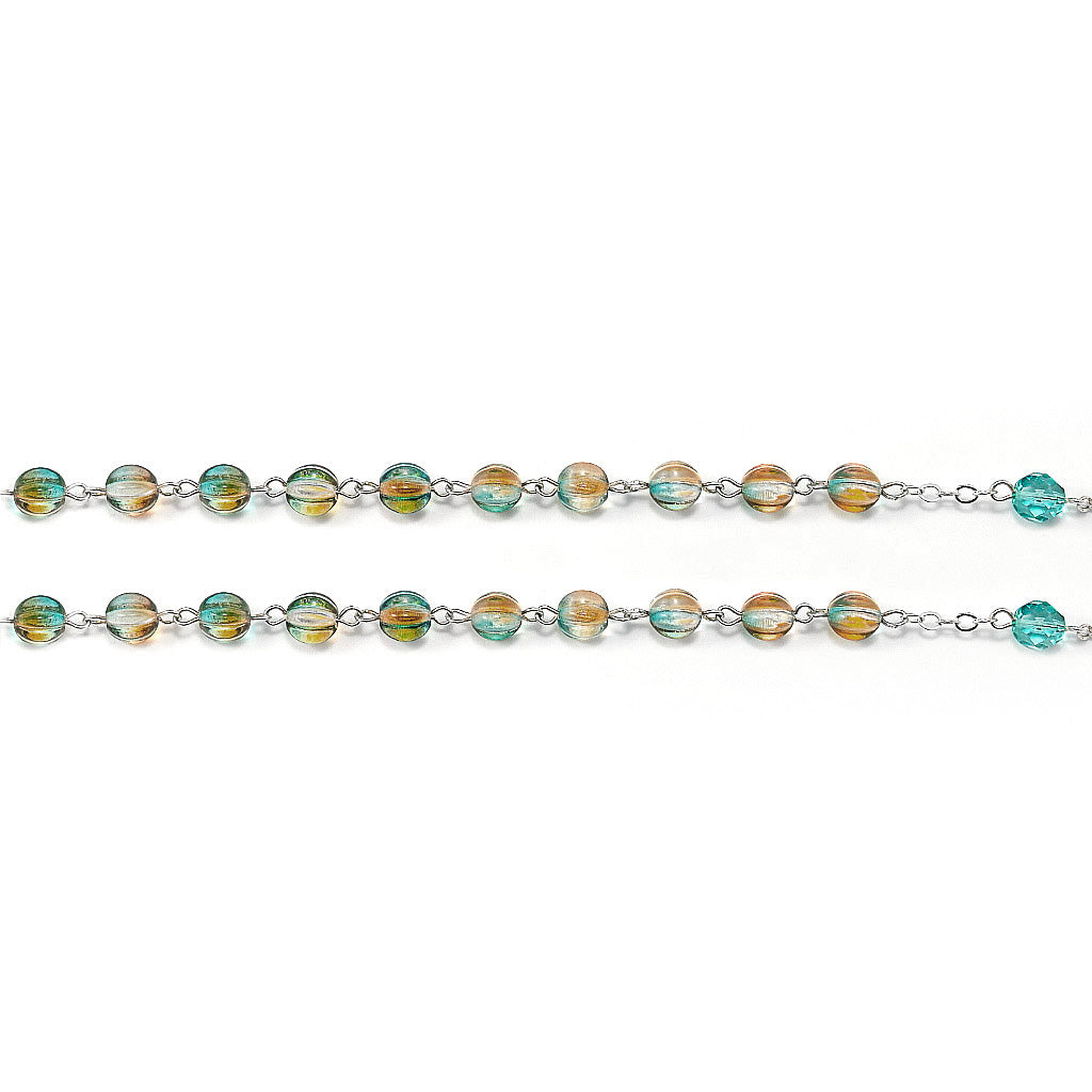 Our Lady of Guadalupe Rosary in Antique Silver