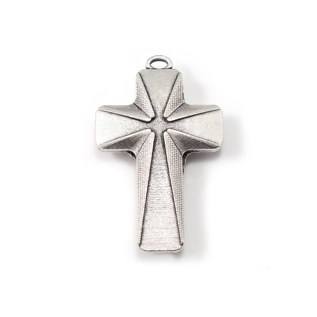 Rosaries for Men in Antique Silver with Faceted Beads