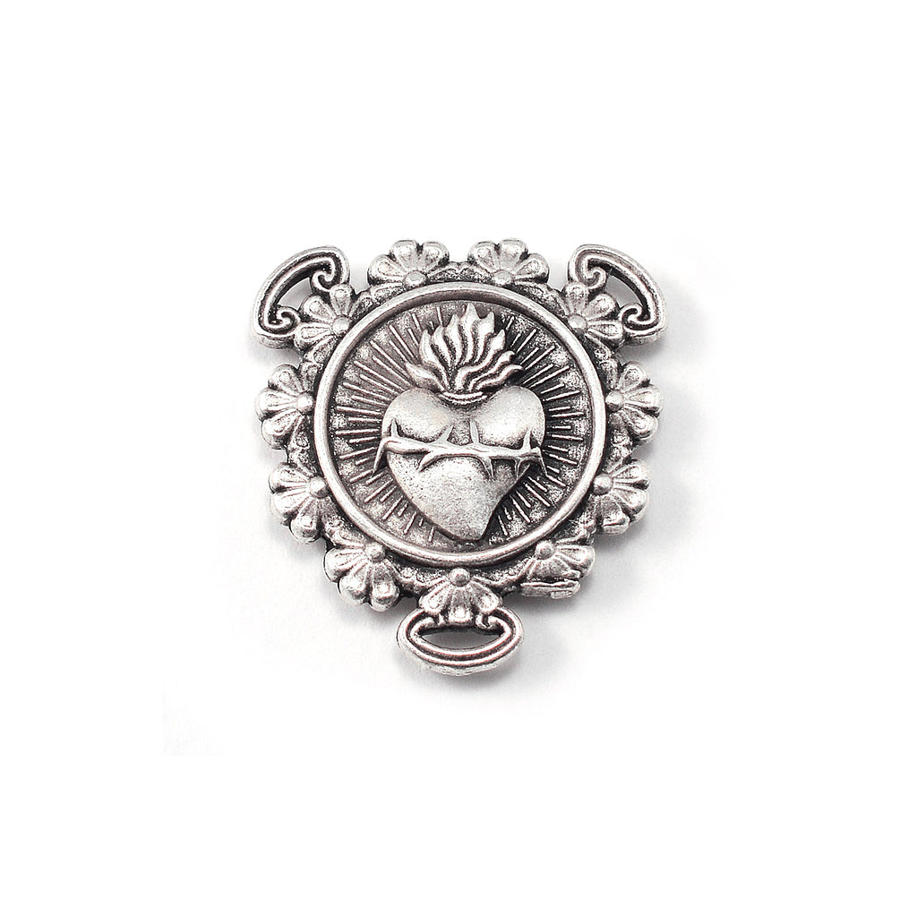 Rosaries for Men in Antique Silver with Faceted Beads