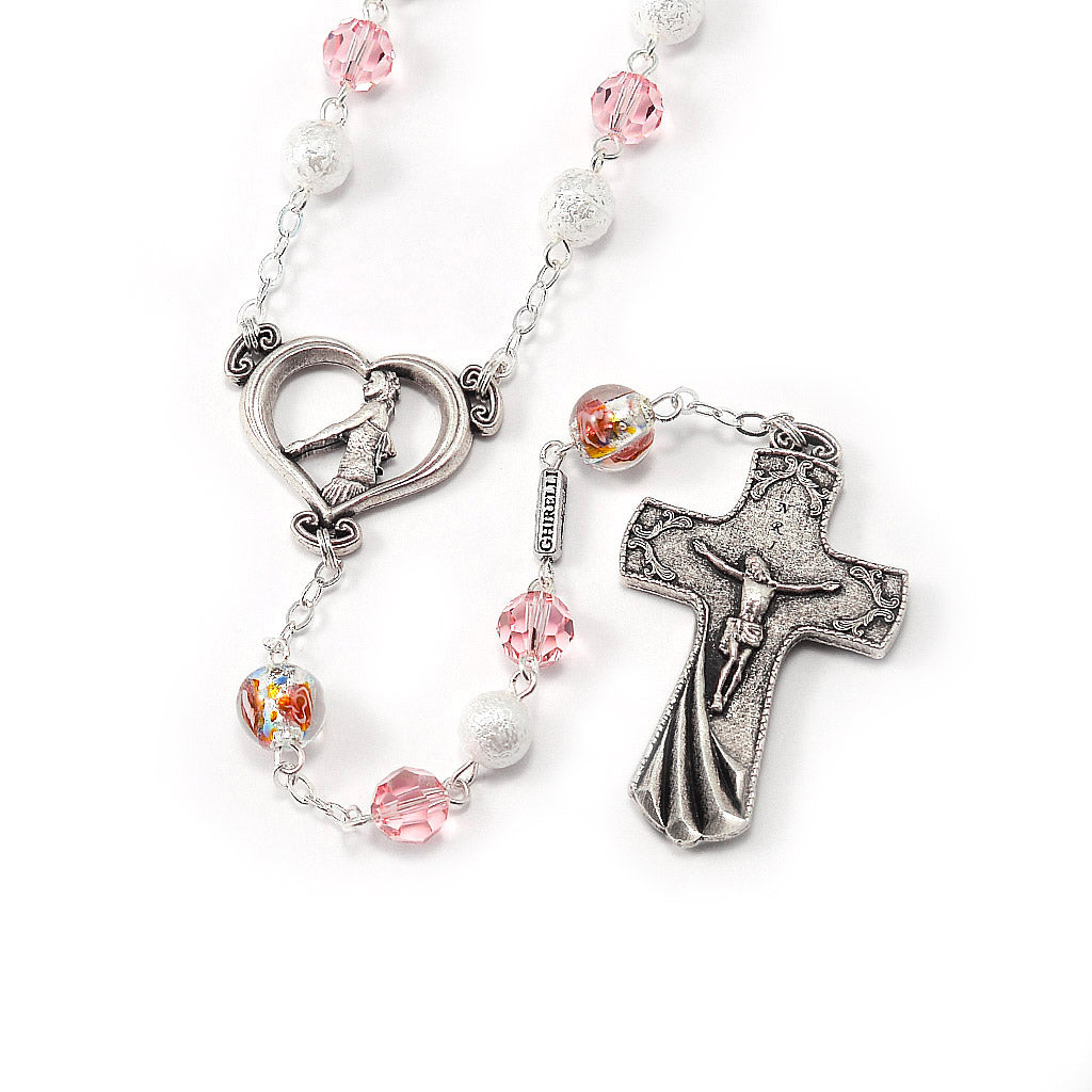 Wedding Rosary for the Bride with Crystal Elements