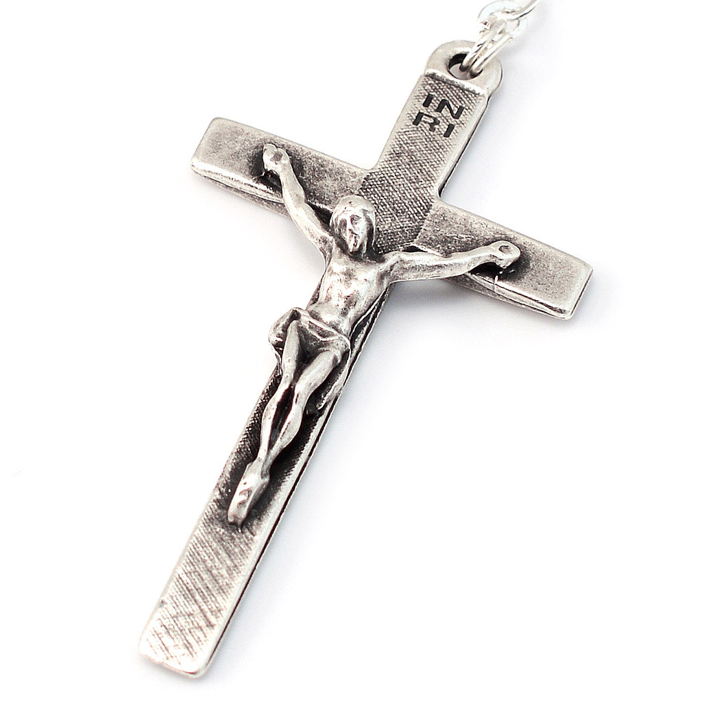 Saint Joseph Black &amp; Silver Rosary
