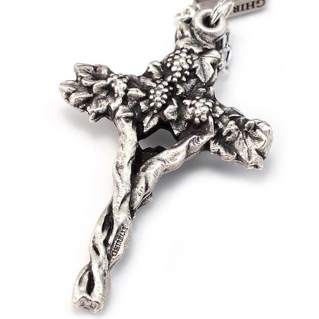 Holy Communion Vine &amp; Branches White &amp; Silver Vine Rosary