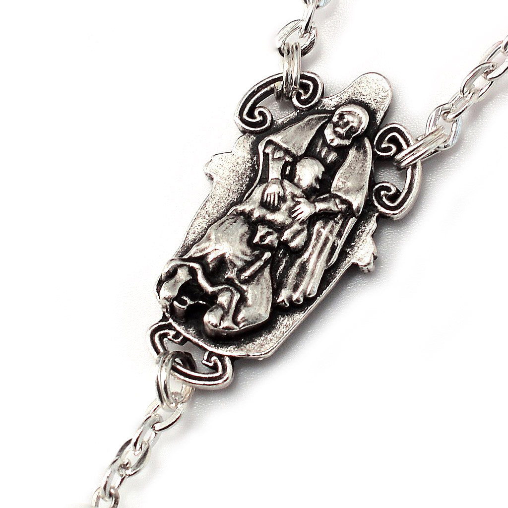 Penance and Mercy Rosary with Bohemian Glass