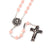Mary's Motherly Love Collection Blush & Antique Silver Rosary