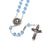 Mary's Motherly Love Collection Blue & Silver Rosary - 6mm