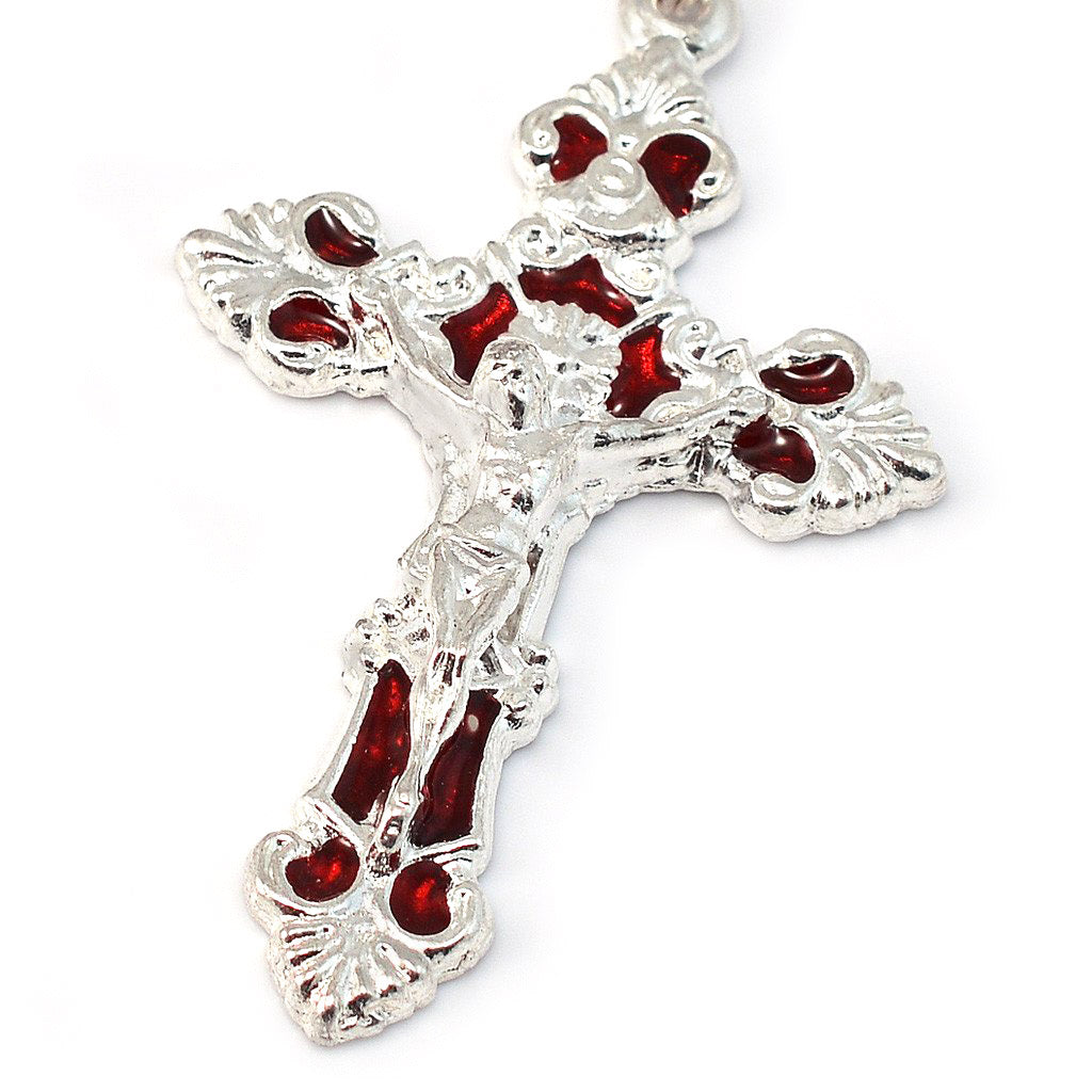 Fatima Crown, Hand Enameled &amp; Silver Rosary