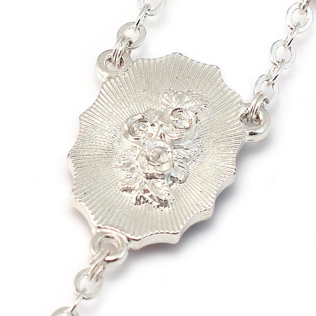 Fatima Crown, Hand Enameled &amp; Silver Rosary