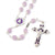 Mary's Motherly Love Collection Lilac & Silver Rosary